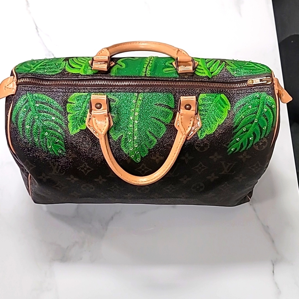 Louis Vuitton Green and Brown Bag